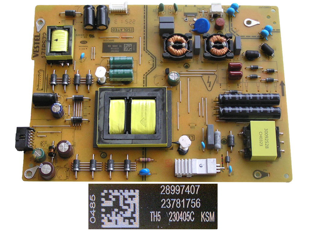 LCD modul zdroj 17IPS72 / SMPS POWER BOARD Vestel 23781756