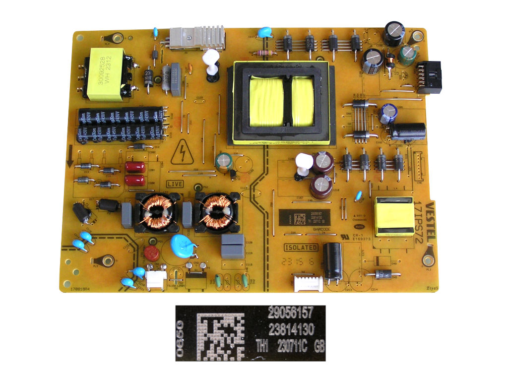 LCD modul zdroj 17IPS72 / SMPS POWER BOARD Vestel 23814130