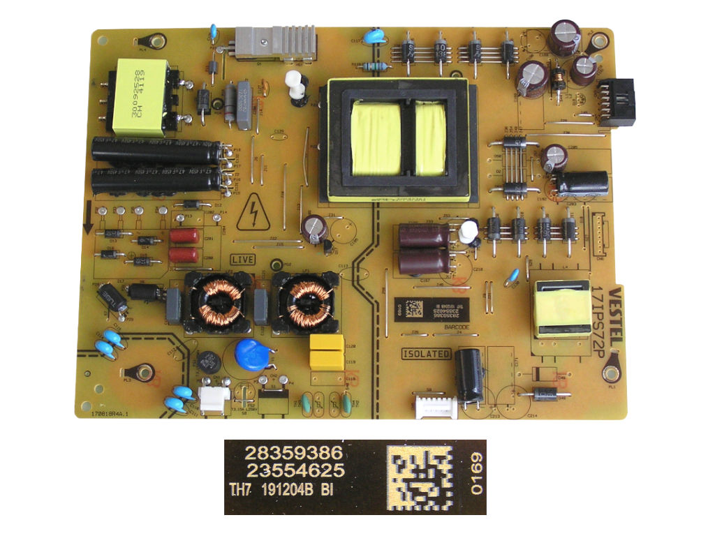 LCD modul zdroj 17IPS72P / SMPS POWER BOARD Vestel 23554625