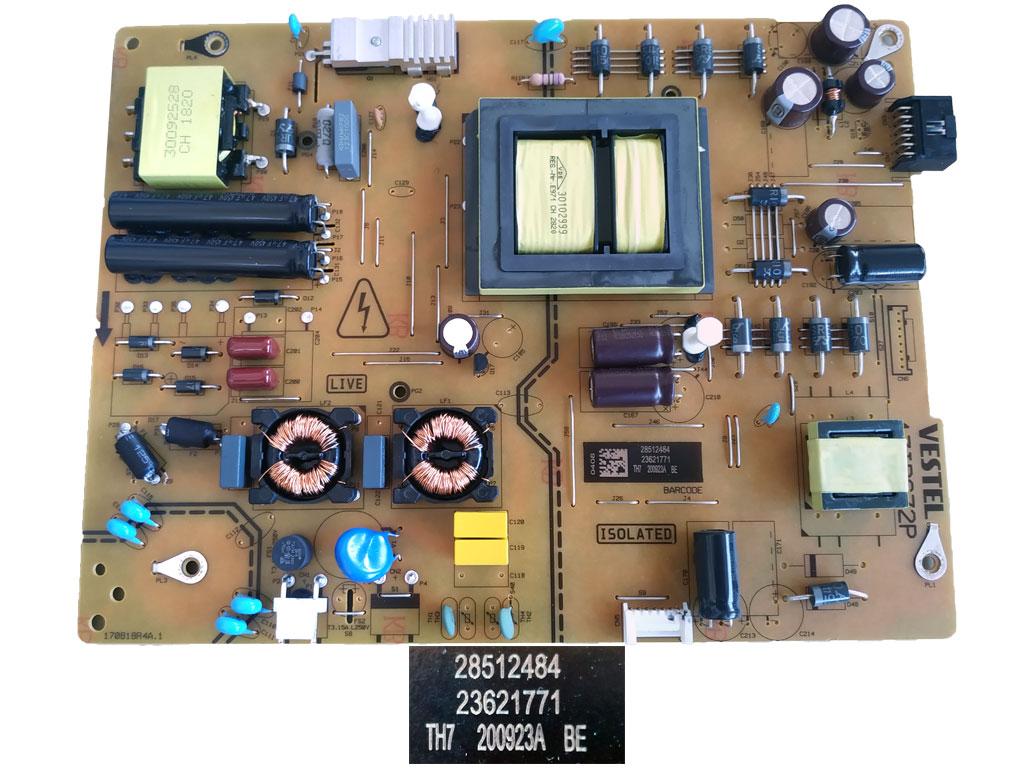 LCD modul zdroj 17IPS72P / SMPS POWER BOARD Vestel 23621771