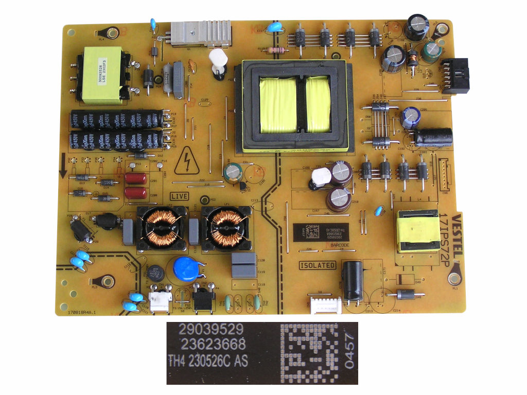 LCD modul zdroj 17IPS72P / SMPS POWER BOARD Vestel 23623668