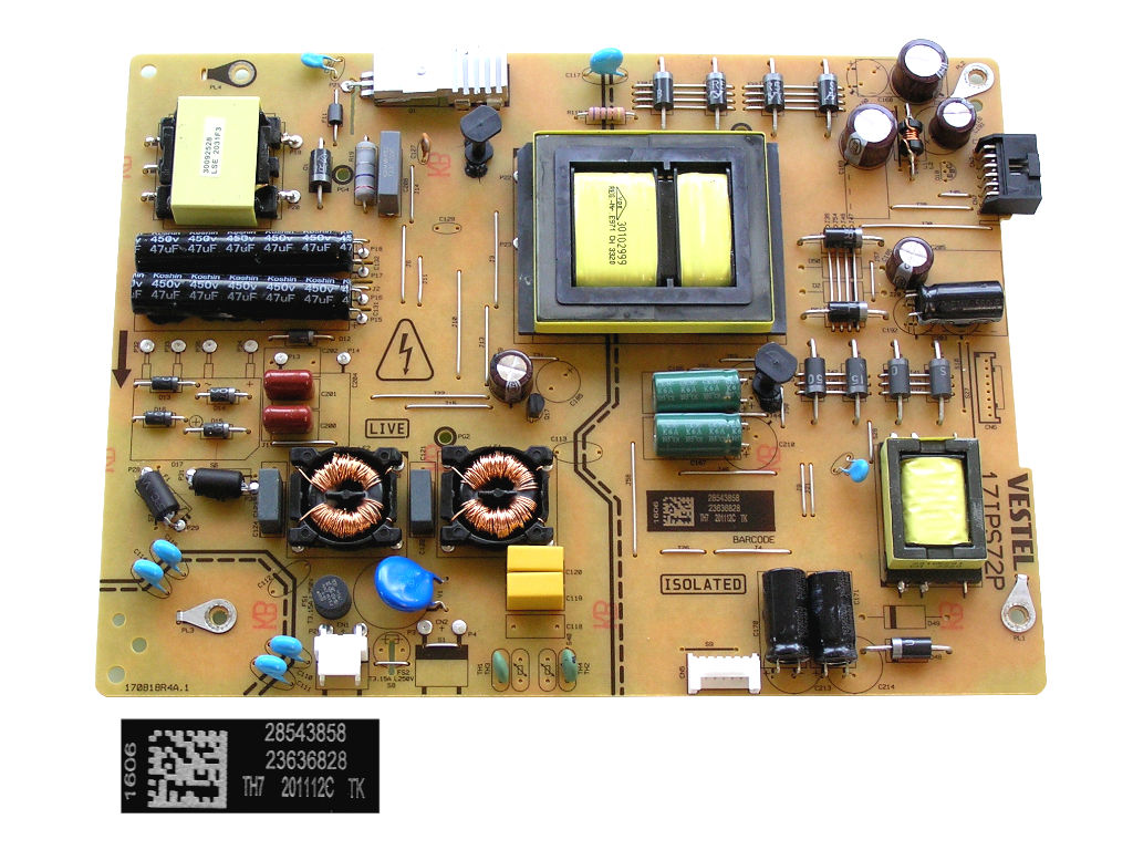 LCD modul zdroj 17IPS72P / SMPS POWER BOARD Vestel 23636828