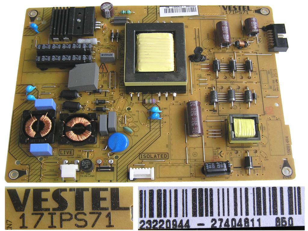 LCD modul zdroj 23220944 / SMPS unit board 17IPS71 / 23220944