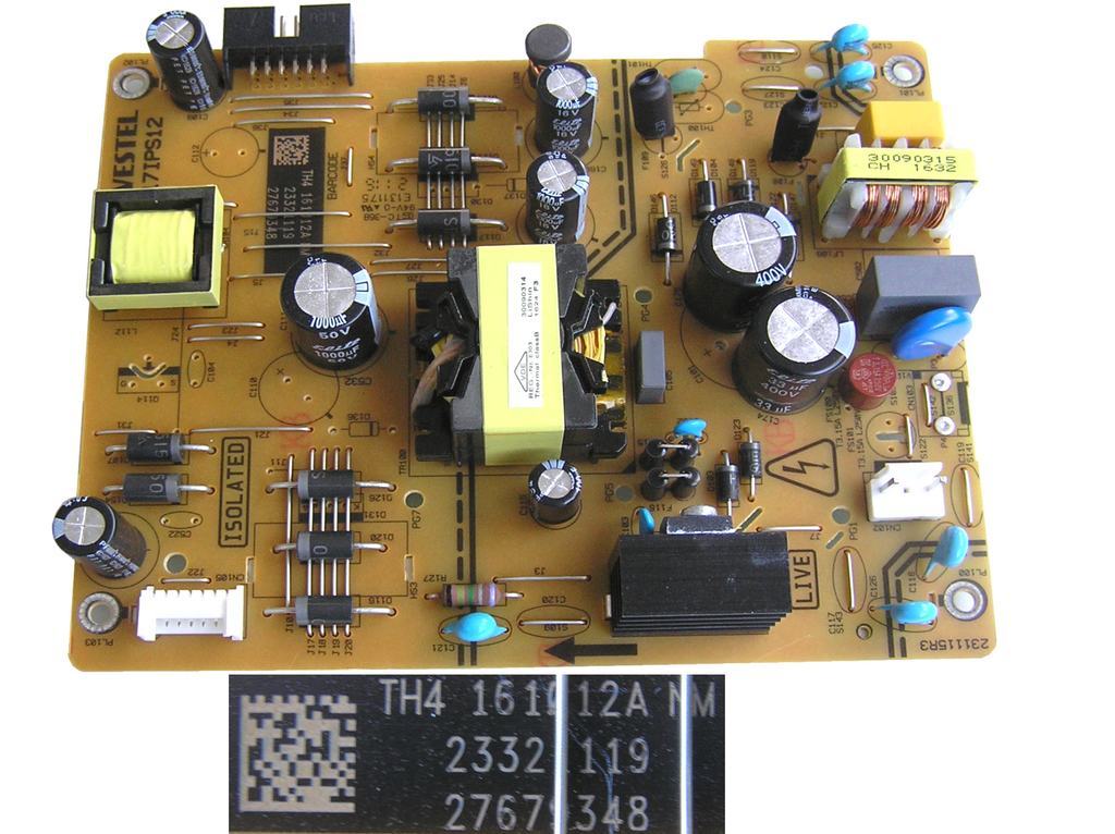 LCD modul zdroj 23321119 / SMPS board unit 17IPS12 / 23321119