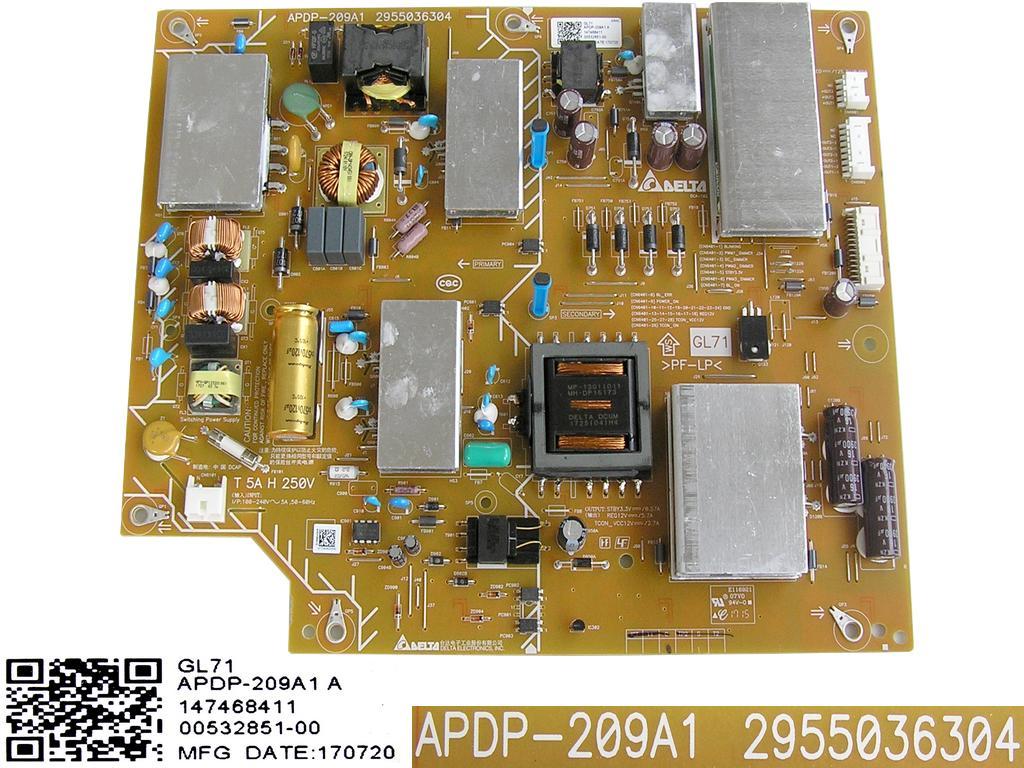 LCD modul zdroj APDP-209A1A / 1-474-684-11  / POWER SUPPLY BOARD 14768411 / 2955036304 / GL71