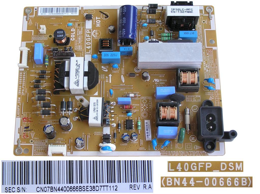 LCD modul zdroj BN44-00666B / SMPS UNIT L40GFP-DSM / BN4400666B / BN44-00666A