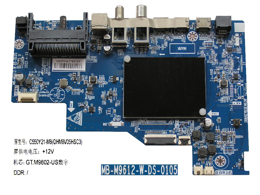 LCD modul zdroj Changhong Chiq MB-M9612-W-DS-0105 /  POWER UNIT C550Y21-M8 / ZB2B8JJ M000063