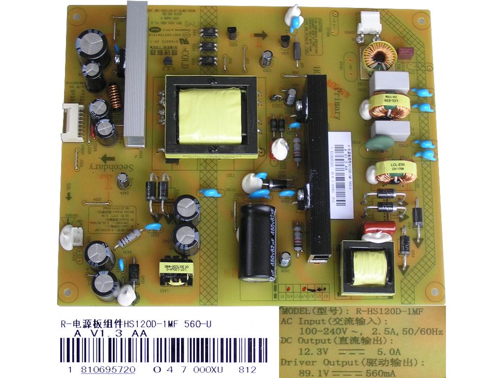 LCD modul zdroj Changhong R-HS120D-1MF560-U / POWER UNIT 810695720 / R-HS120D-1MF560-U