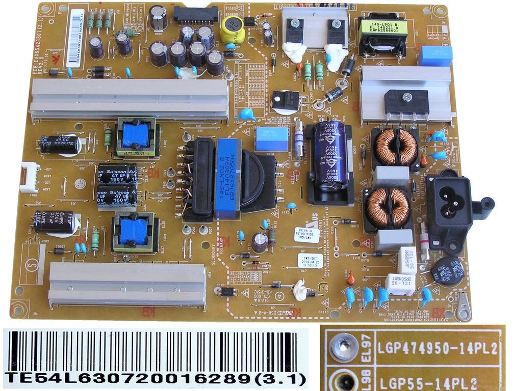 LCD modul zdroj EAY63072001 / SMPS board unit LGP474950-14PL2 / EAY63072006