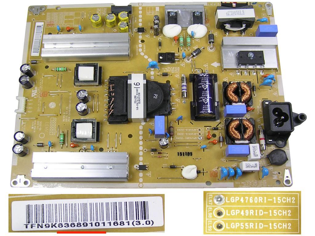 LCD modul zdroj EAY63689101 / POWER SUPPLY ASSEMBLY LGP4760RI-15CH2