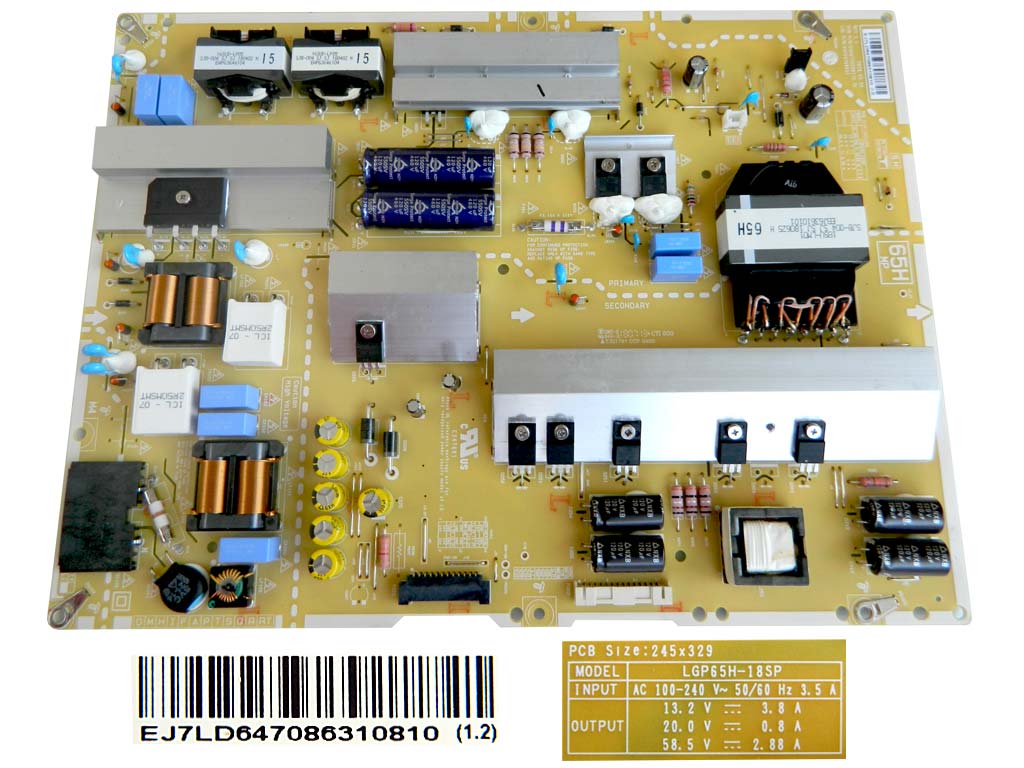 LCD modul zdroj EAY64708631 / Power supply assembly LGP65H-18SP / EAY64708631