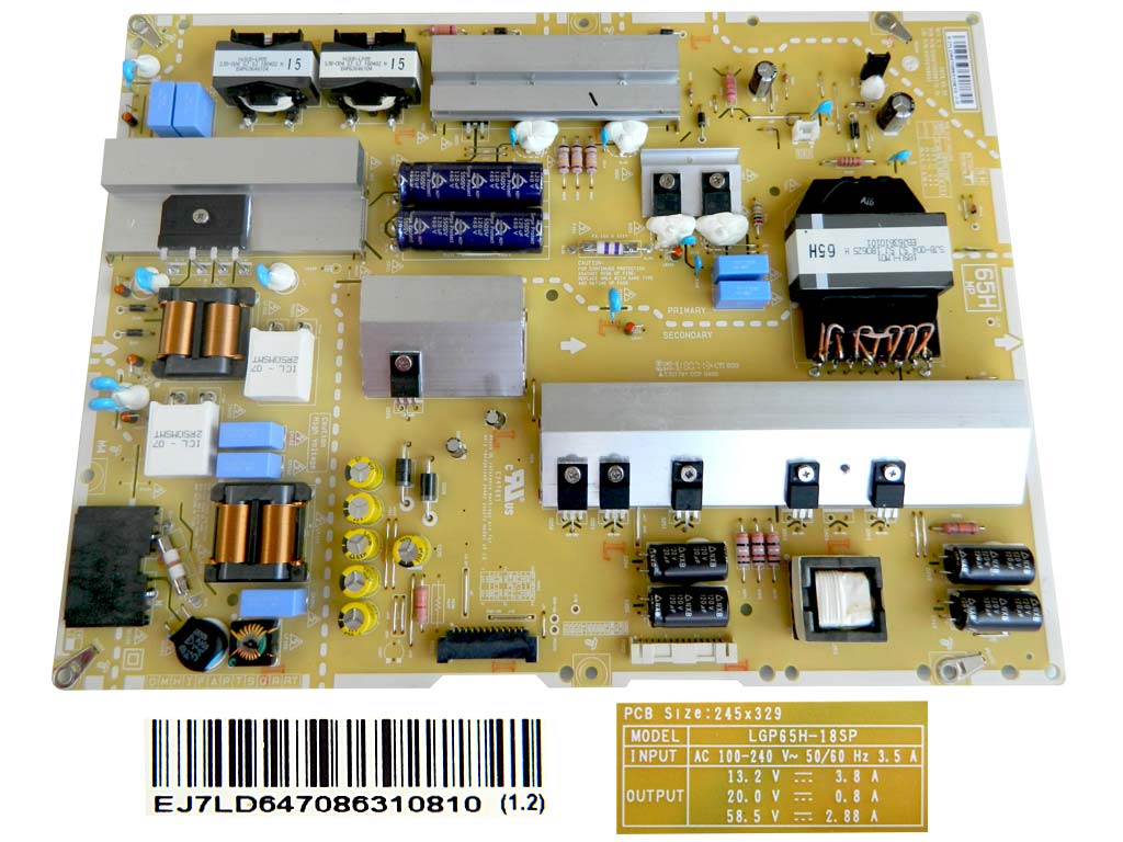 LCD modul zdroj EAY64708631  / Power supply assembly LGP65H-18SP / EAY64708631