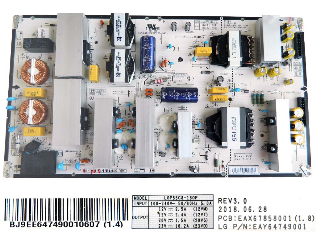 LCD modul zdroj EAY64749001  / Power supply assembly LGP55C8-18OP / EAY64749001