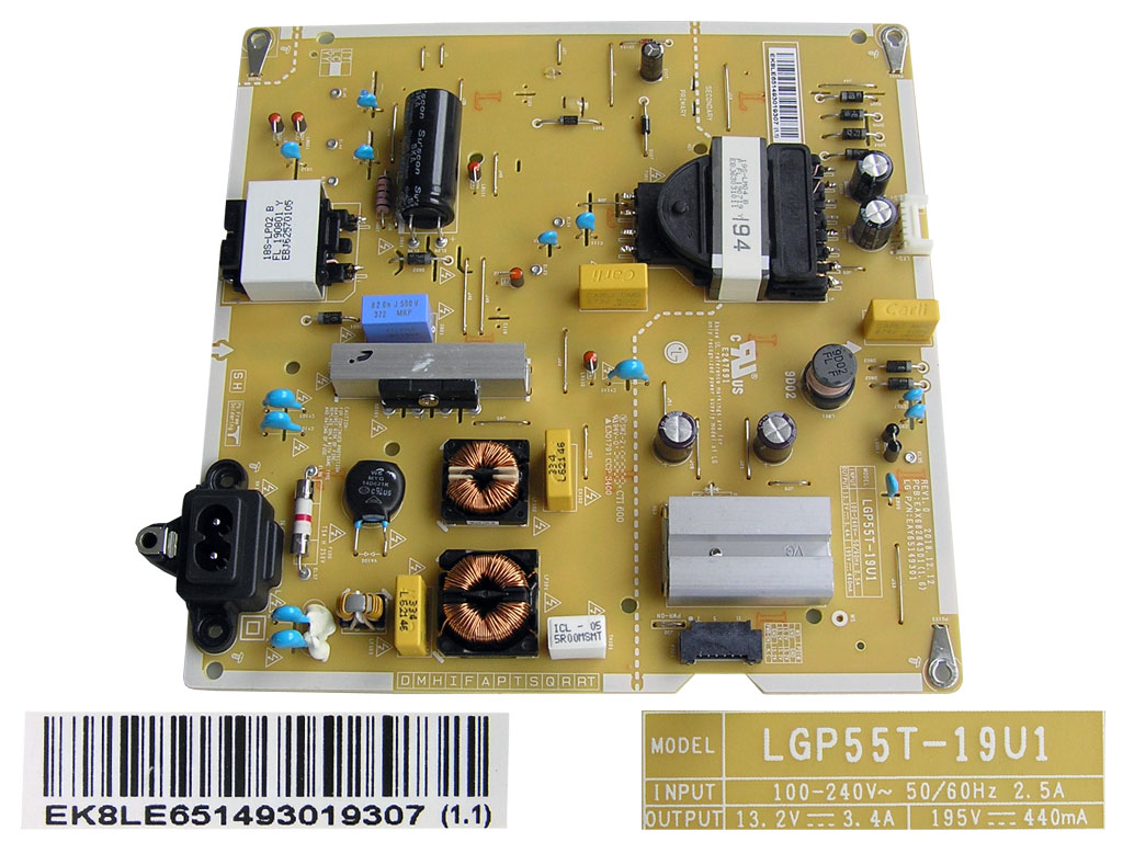 LCD modul zdroj EAY65149301 / Power supply assembly LGP55T-19U1 / EAY65149301