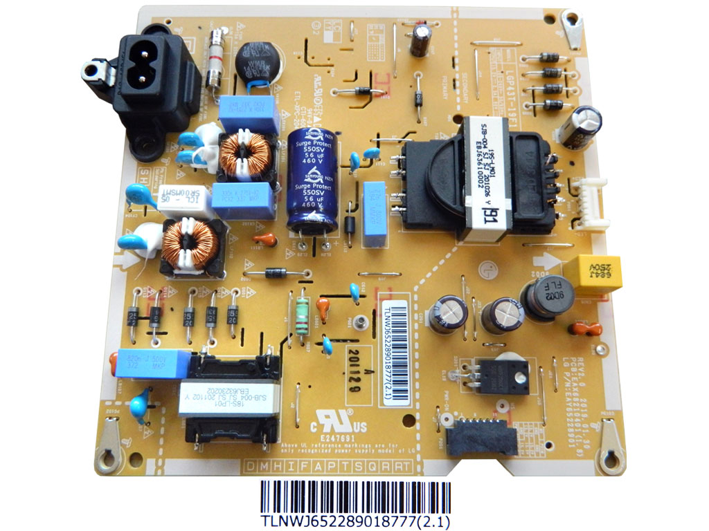 LCD modul zdroj EAY65228901 / Power supply assembly LGP43T-19F1 / EAY65228901
