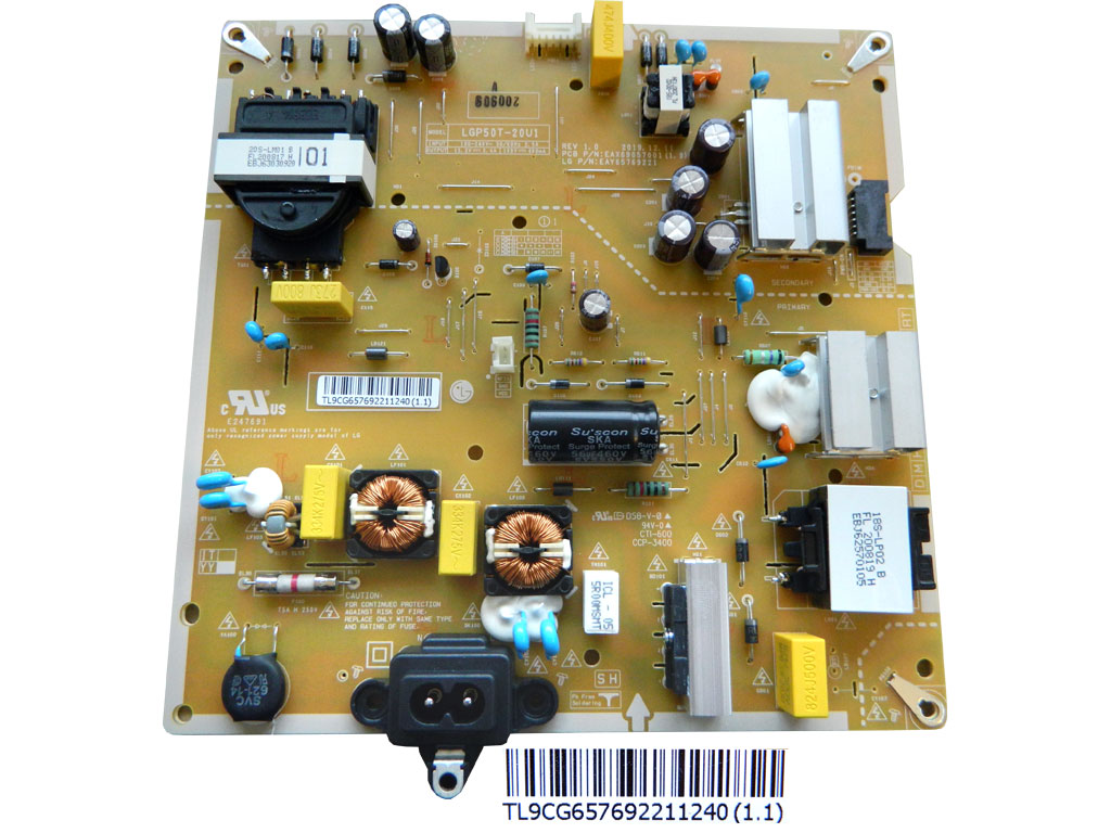 LCD modul zdroj EAY65769221 / Power supply assembly LGP50T-20U1 / EAY65769221