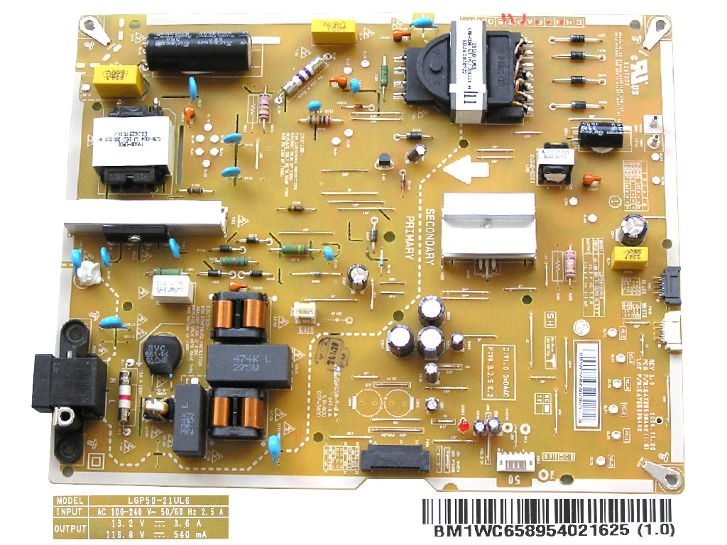 LCD modul zdroj EAY65895402 / Power supply assembly LGP50-21UL6 / EAY65895402