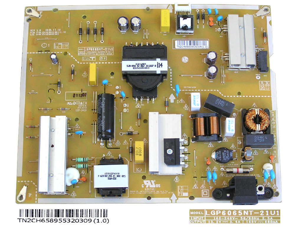 LCD modul zdroj EAY65895532 / Power supply assembly LGP6065NT-21U1 / EAY65895532