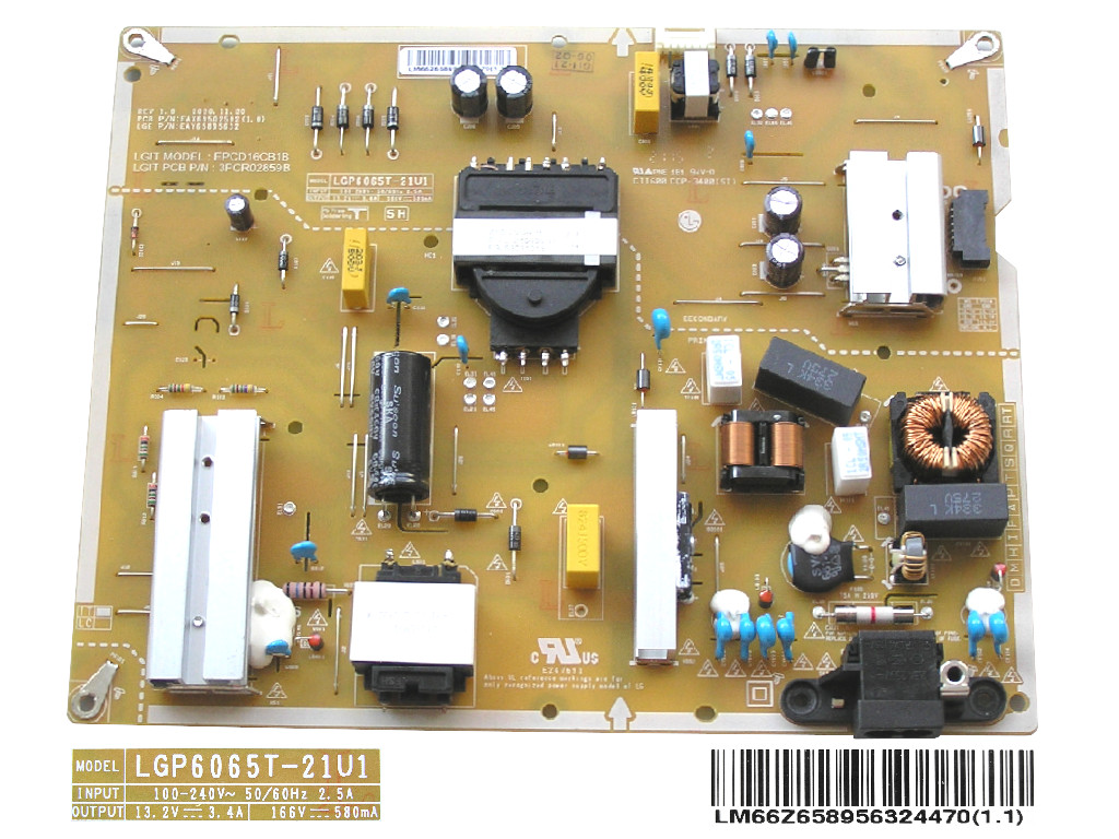LCD modul zdroj EAY65895632 / Power supply assembly LGP6065T-21U1 / EAY65895632