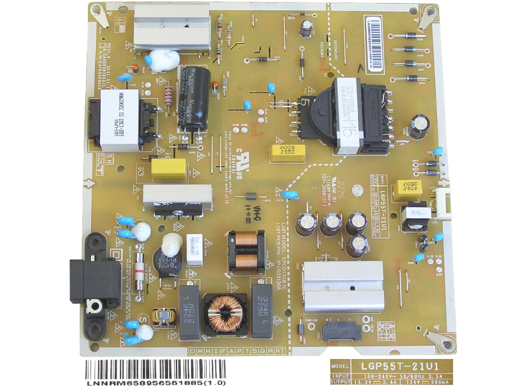 LCD modul zdroj EAY65895656 / Power supply assembly LGP55T-21U1 / EAY65895656