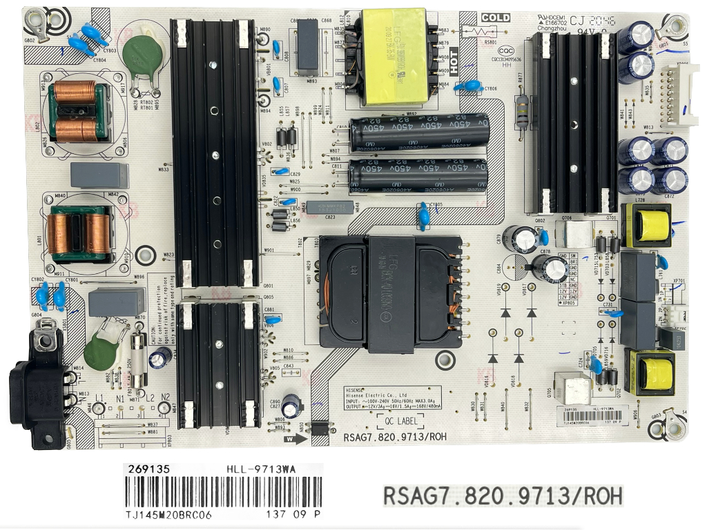 LCD modul zdroj Hisense H50A7500F / SMPS power unit RSAG7.820.9713/ROH / HT 269135