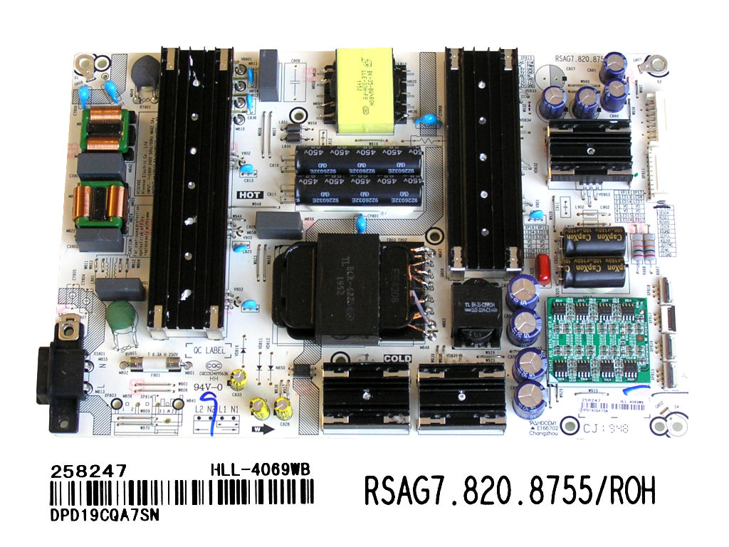LCD modul zdroj Hisense H65U8B/ SMPS power unit RSAG7.820.8755/ROH / HLL-4069WB