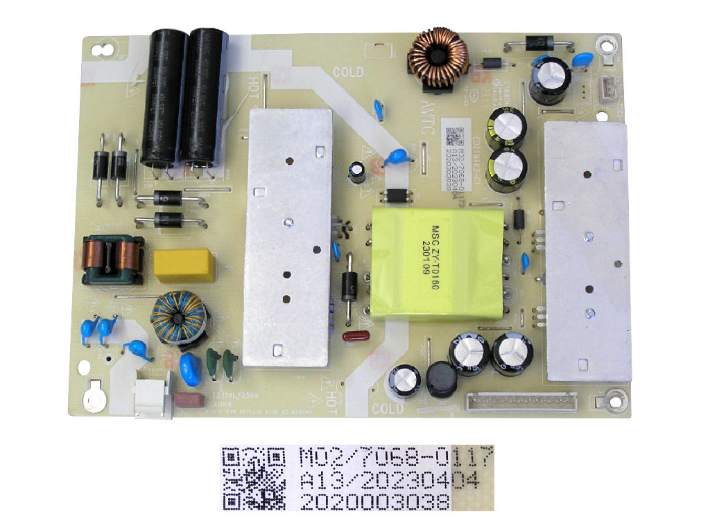 LCD modul zdroj KIVI 40F740NB /  POWER UNIT M02/7068-01172 / A13/20230404