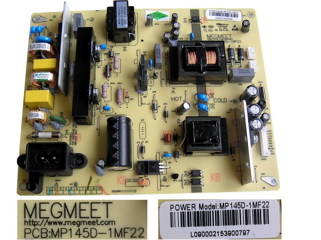 LCD modul zdroj MP145D-1MF22 / SMPS BOARD MP145D1MF22