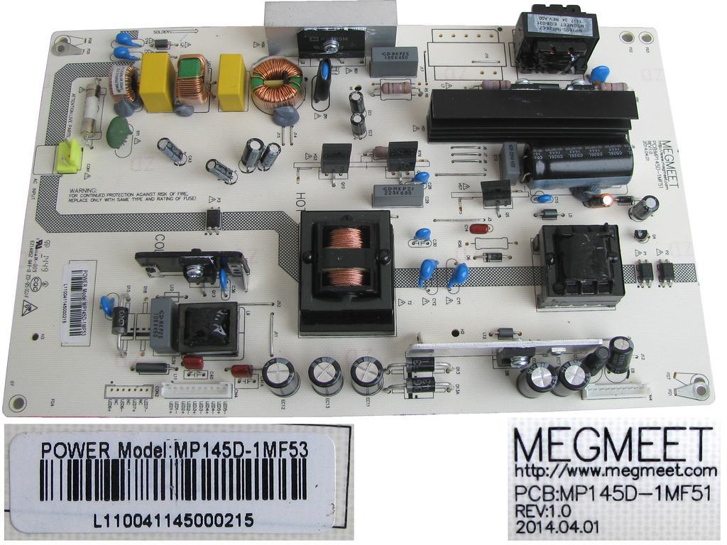 LCD modul zdroj MP145D-1MF53 / SMPS POWER SUPLLY BOARD MP145D1MF53 / MP145D-1MF51