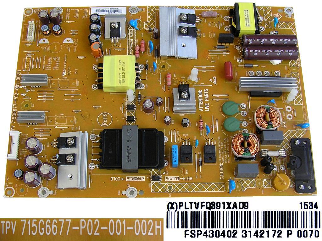 LCD modul zdroj PLTVFQ391XAD9 /  SMPS power board 715G6677-P02-001-002H / FSP430402 Philips 996595308408