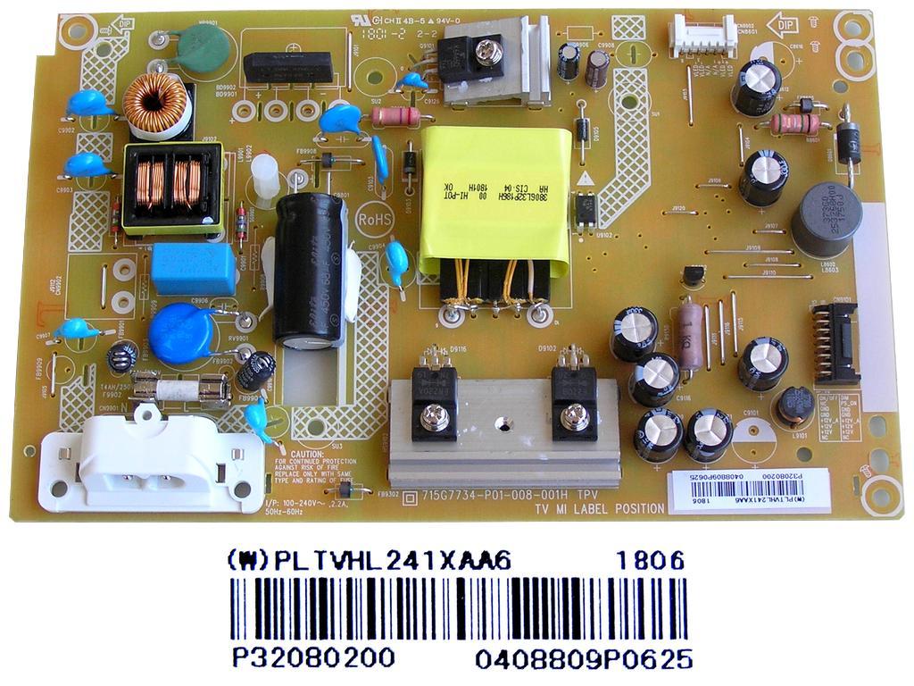 LCD modul zdroj PLTVHL241XAA6 / SMPS power supply board 715G7734-P01-008-001H / Philips 996598301263