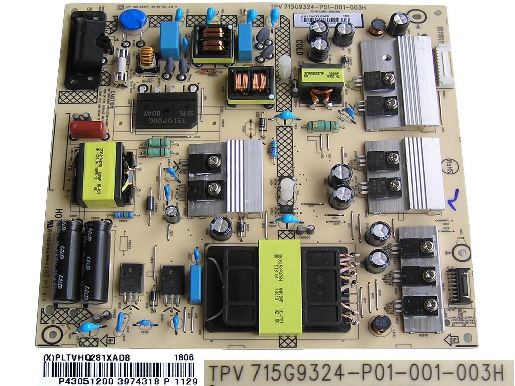 LCD modul zdroj PLTVHQ281XADB  /  SMPS board unit 715G9324-P01-001-003H / Philips  996598301066