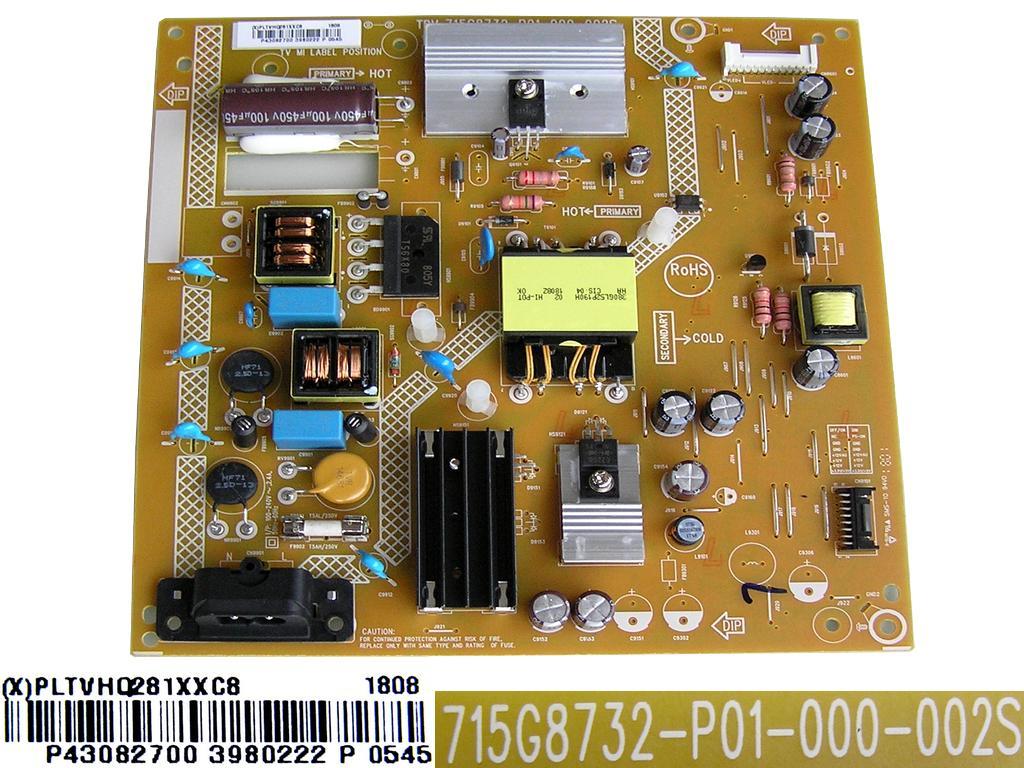 LCD modul zdroj PLTVHQ281XXC8 / SMPS board unit 715G8732-P01-000-002S / Philips 996597306843
