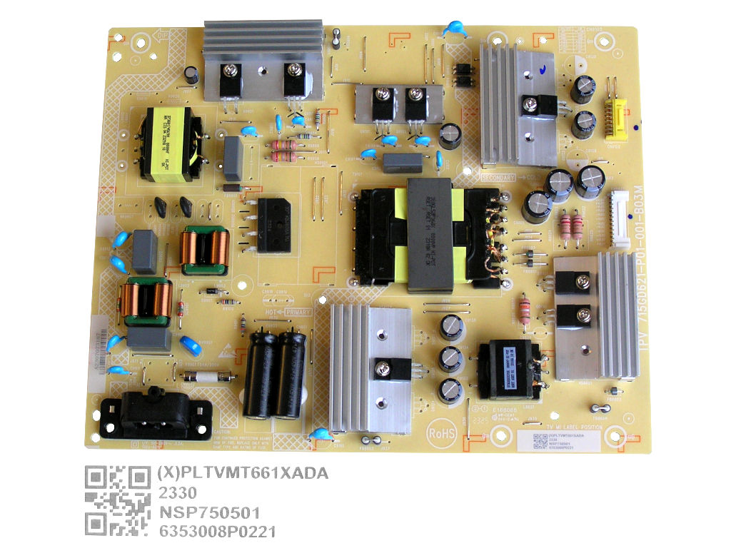 LCD modul zdroj PLTVMT661XADA / SMPS power supply board 715GD621-P01-001-B03M / Philips 996592301787