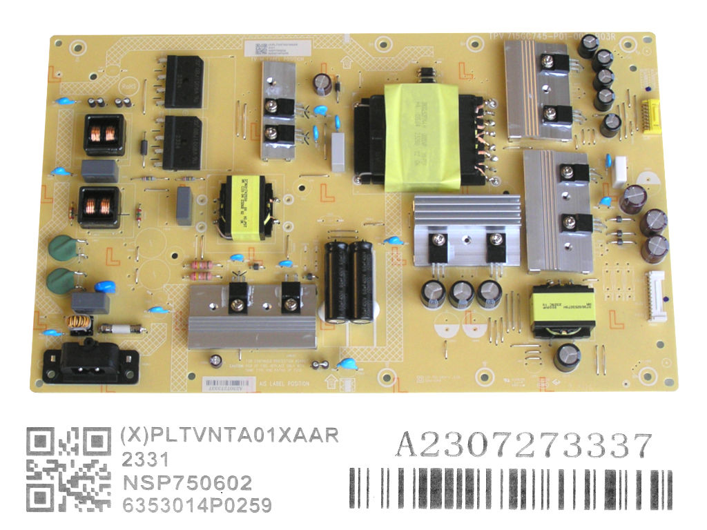 LCD modul zdroj PLTVNTA01XAAR / SMPS power supply board 715GC745-P01-003-B03R / Philips 996592303046