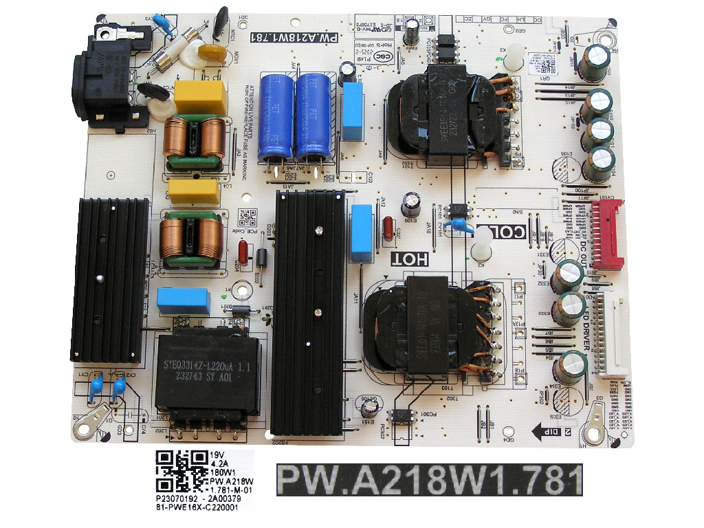 LCD modul zdroj PW.A218W1.781 / P23070192-2A00379 / 81-PWE16X-C220001 / TZZ00004575A inverter board Panasonic