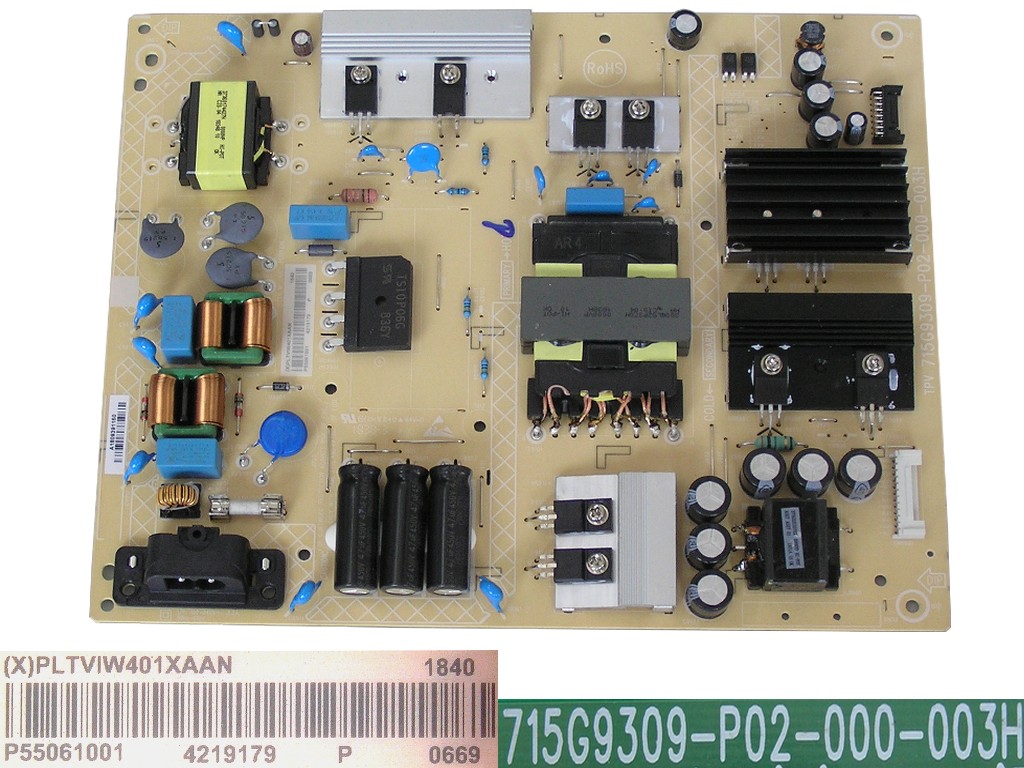 LCD modul zdroj Philips PLTVIW401XAAN / SMPS power supply board 715G9309-P02-000-003H