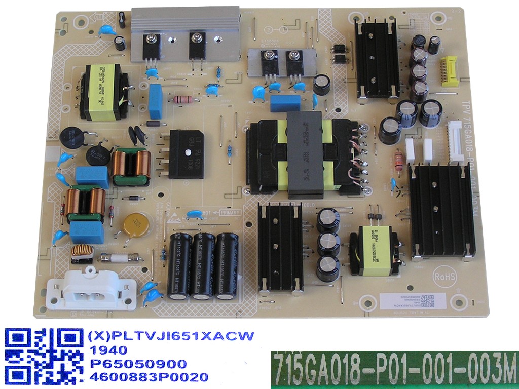 LCD modul zdroj Philips PLTVJI651XACW / SMPS power supply board 715GA018-P01-001-003M