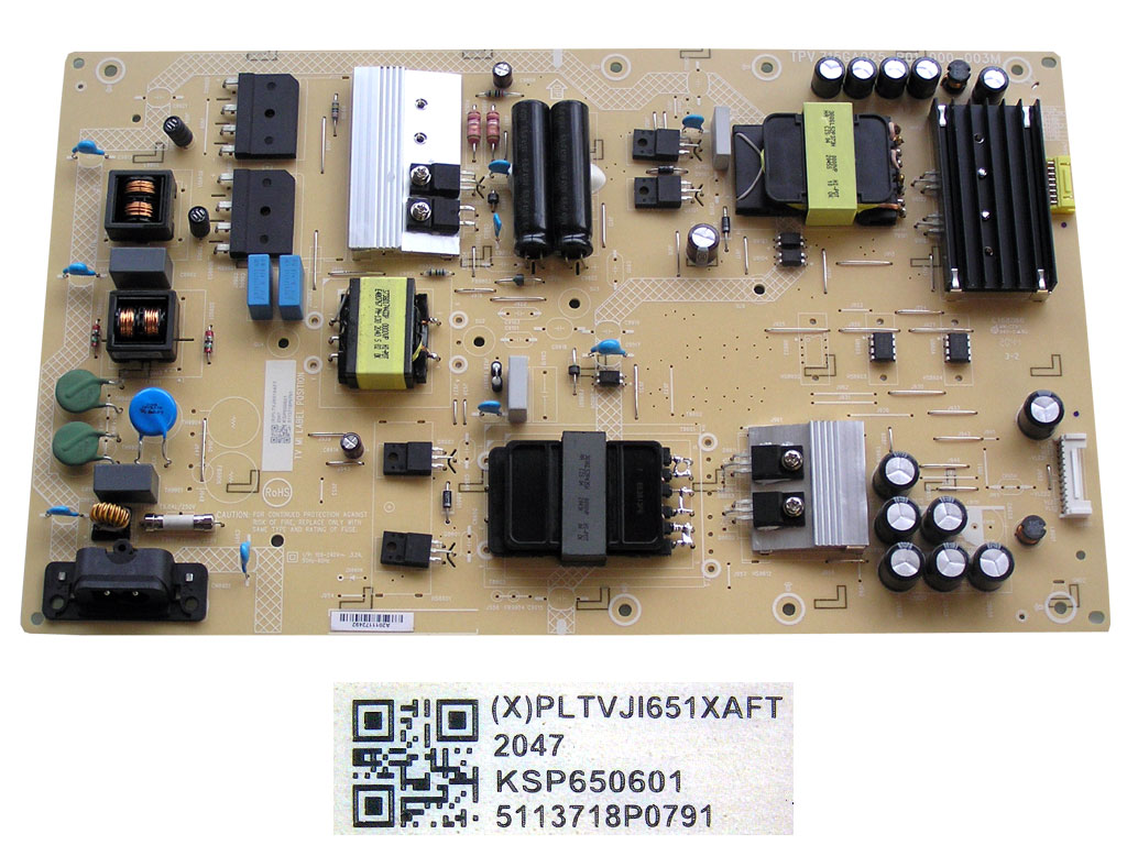 LCD modul zdroj Philips PLTVJI651XAFT / SMPS power supply board 715GA025 - P01 - 000 - 003M