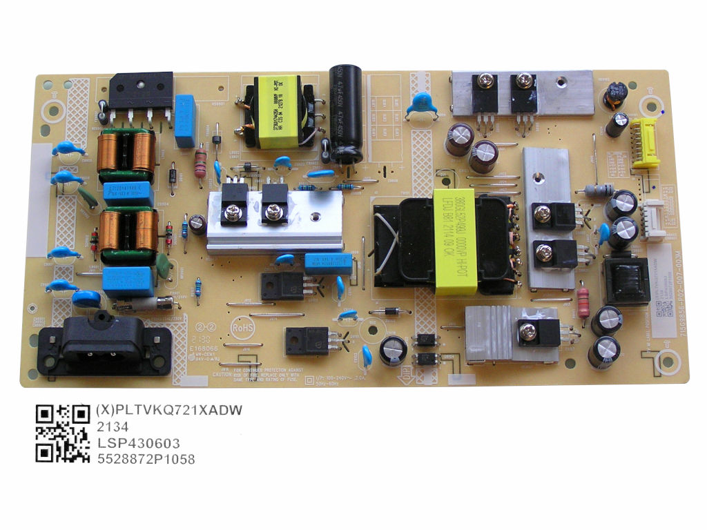 LCD modul zdroj Philips PLTVKQ721XADW / SMPS power supply board 715G9856 - P02 - 007 - 003M