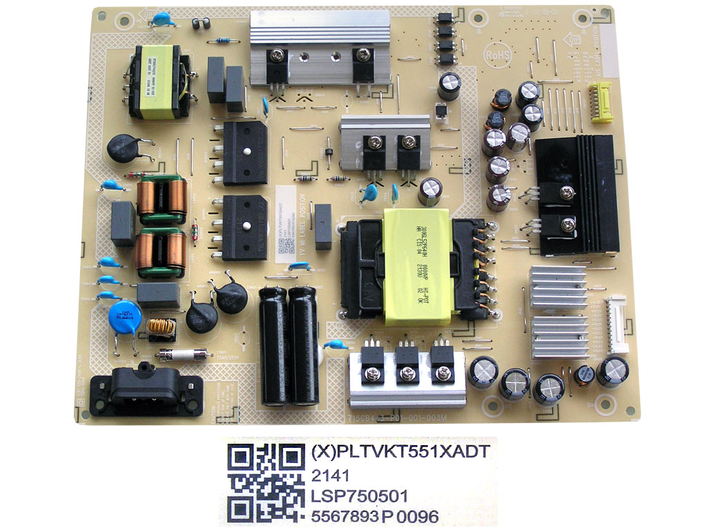 LCD modul zdroj Philips PLTVKT551XADT / SMPS power supply board 715GB443 - P01 - 001 - 003M