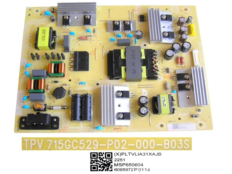 LCD modul zdroj Philips PLTVLIA31XAJB / SMPS power supply board 715GC529-P02-000-B03S
