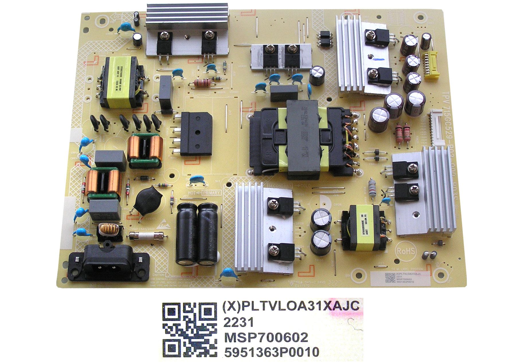 LCD modul zdroj Philips PLTVLOA31XAJC / SMPS power supply board 715GC529 - P02 - 000 - B03S