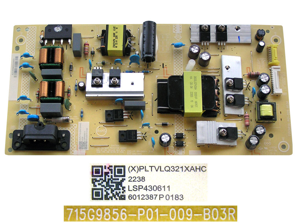 LCD modul zdroj Philips PLTVLQ321XAHC / SMPS power supply board 715G9856 - P01 - 009 - B03R
