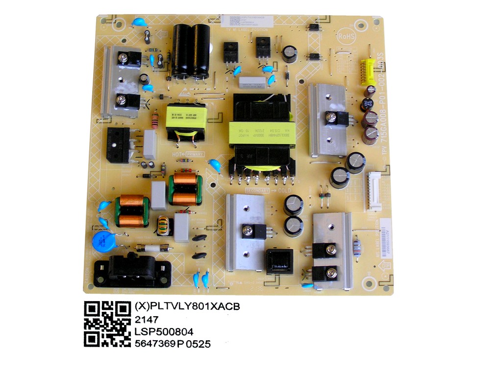 LCD modul zdroj Philips PLTVLY801XACB / SMPS power supply board 715GA008-P01-002-003S