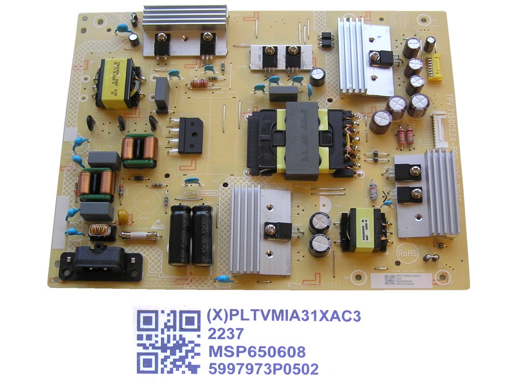 LCD modul zdroj Philips PLTVMIA31XAC3 / SMPS power supply board 715GC529 - P02 - 000 - B03S