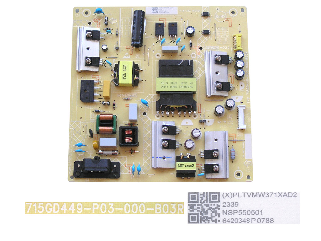LCD modul zdroj Philips PLTVMW371XAD2 / SMPS power supply board 715GD449-P03-000-B03R