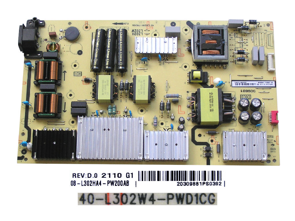 LCD modul zdroj TCL 08-L302HA4-PW200AB / SMPS power supply board 40-L171H4-PWC1CG / 40-L302W4-PWD1CG