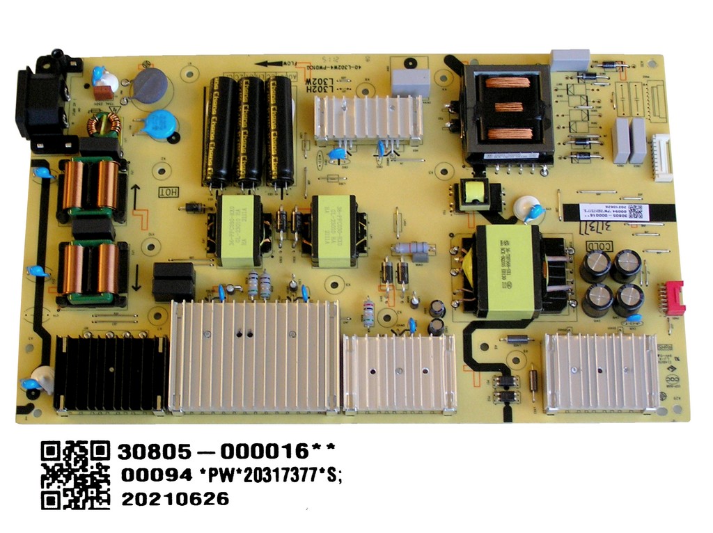 LCD modul zdroj TCL 30805-000016 / SMPS power supply board 40-L302W4-PWD1CG