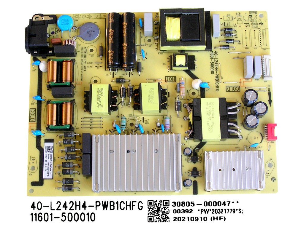 LCD modul zdroj TCL 30805-000047 / SMPS power supply board 40-L242H4-PWB1CHFG